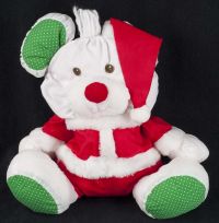 Fisher Price Puffalump Christmas Holiday Mouse Plush